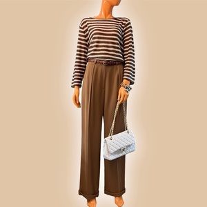 JONES NEW YORK Wool Pleated Trousers